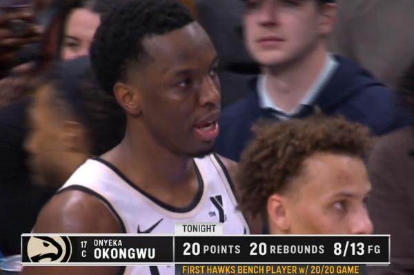 bob半岛体育平台-奥孔古替补双20成队史第一人！太阳已成中锋提款机